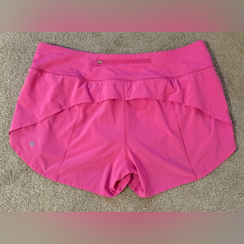 Lululemon Speed Up High-Rise Shorts 4” – Sonic Pink, Sz 12 Like New! Retired - Picture 6 of 7